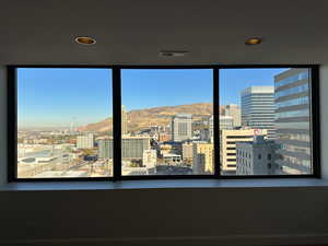 Room details with a mountain view