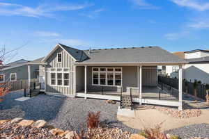 Back of house with a patio area