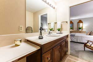 Bathroom featuring vanity