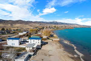 Bird's eye view featuring  water, beach, and Mountain View