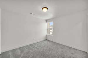 Unfurnished room featuring carpet flooring