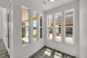 Interior space with a wealth of natural light