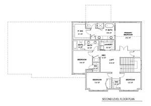 Second Level Floor Plan