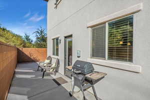 View of patio / terrace featuring area for grilling