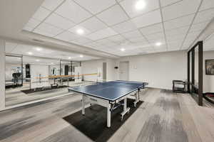 Recreation Room with Ping Pong Table