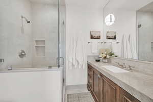 Bedroom #3 Ensuite - Bathroom with a shower with door and vanity