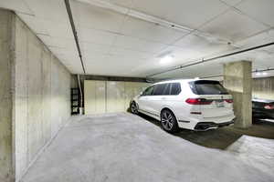 View of garage - Two car garage space