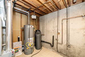 Utilities with water heater, washer and dryer hookups.