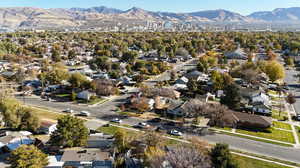 Bird's eye view featuring a mountain view