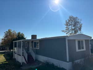 View of front of home with a porch