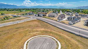 Bird's eye view featuring a mountain view