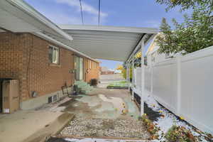 View of patio / terrace with central air condition unit