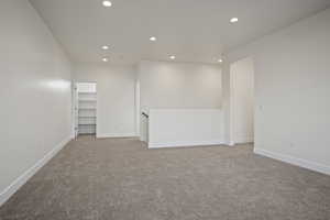 View of carpeted empty room