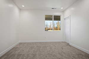 View of carpeted empty room