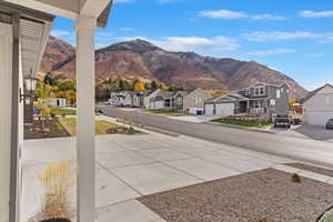 View featuring a mountain view