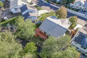 Birds eye view of property