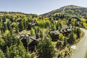 Bird's eye view featuring a mountain view