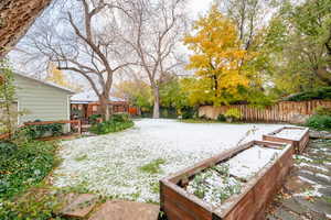 View of snowy yard