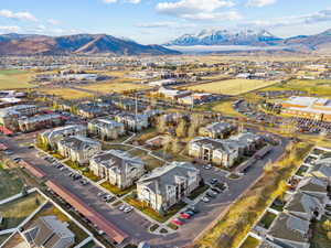 Bird's eye view featuring a mountain view