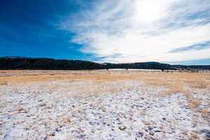 Mountain view featuring a rural view