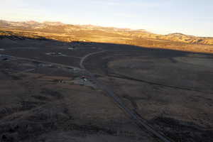 Bird's eye view featuring a mountain view