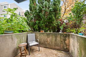 Balcony featuring a patio area