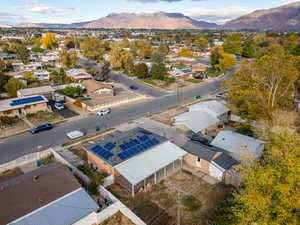 Bird's eye view featuring a mountain view