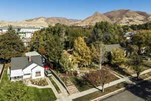 Aerial view with University of Utah in background