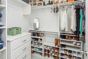 View of spacious closet