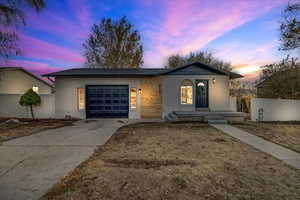 Ranch-style house with a garage