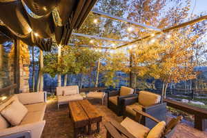 View of patio / terrace featuring an outdoor living space