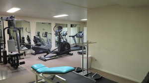 View of workout area