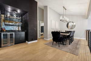 Wet Bar and Formal Dining Area