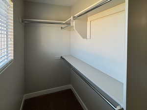 Primary suite walk-in closet