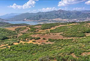 Mountain view with a water view