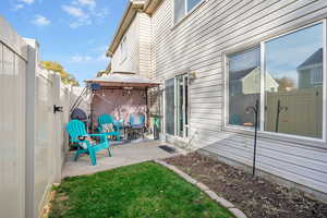 View of patio / terrace with a gazebo