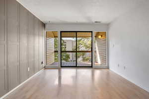 Living room and balcony