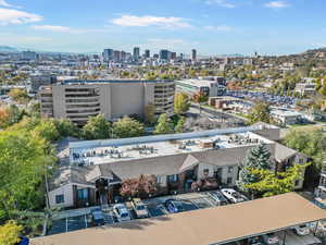 Bird's eye view of downtown