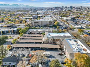 Aerial view  of covered parking