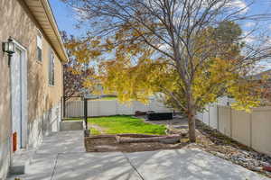 View of yard featuring a patio area