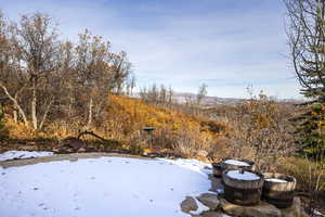 View of snowy yard