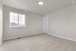 Empty room with carpet