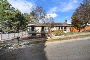 View of front of home with solar panels