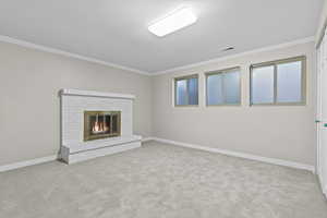 Guest bedroom with fireplace
