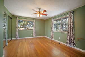 Primary suite with double closets  and tons of natural light