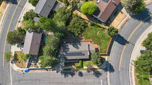 Aerial view of property and surrounding area