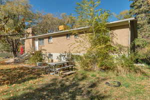 View of rear view of property