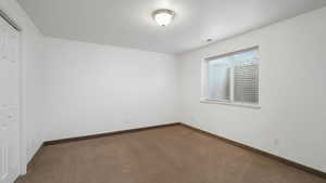 View of carpeted empty room