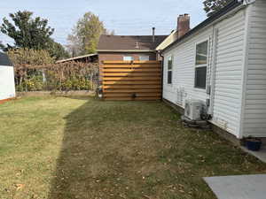 View of yard with ac unit