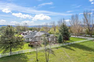 Drone / aerial view with a rural view